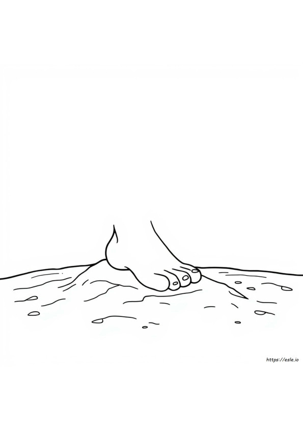 足のぬりえ