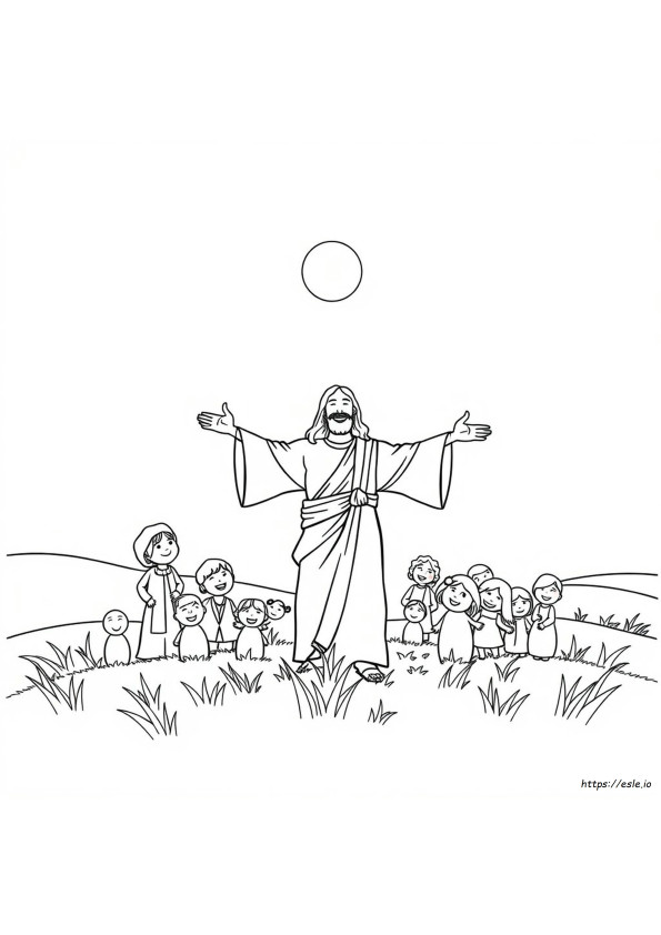 Jezus Houdt Van Iedereen Kleurplaat