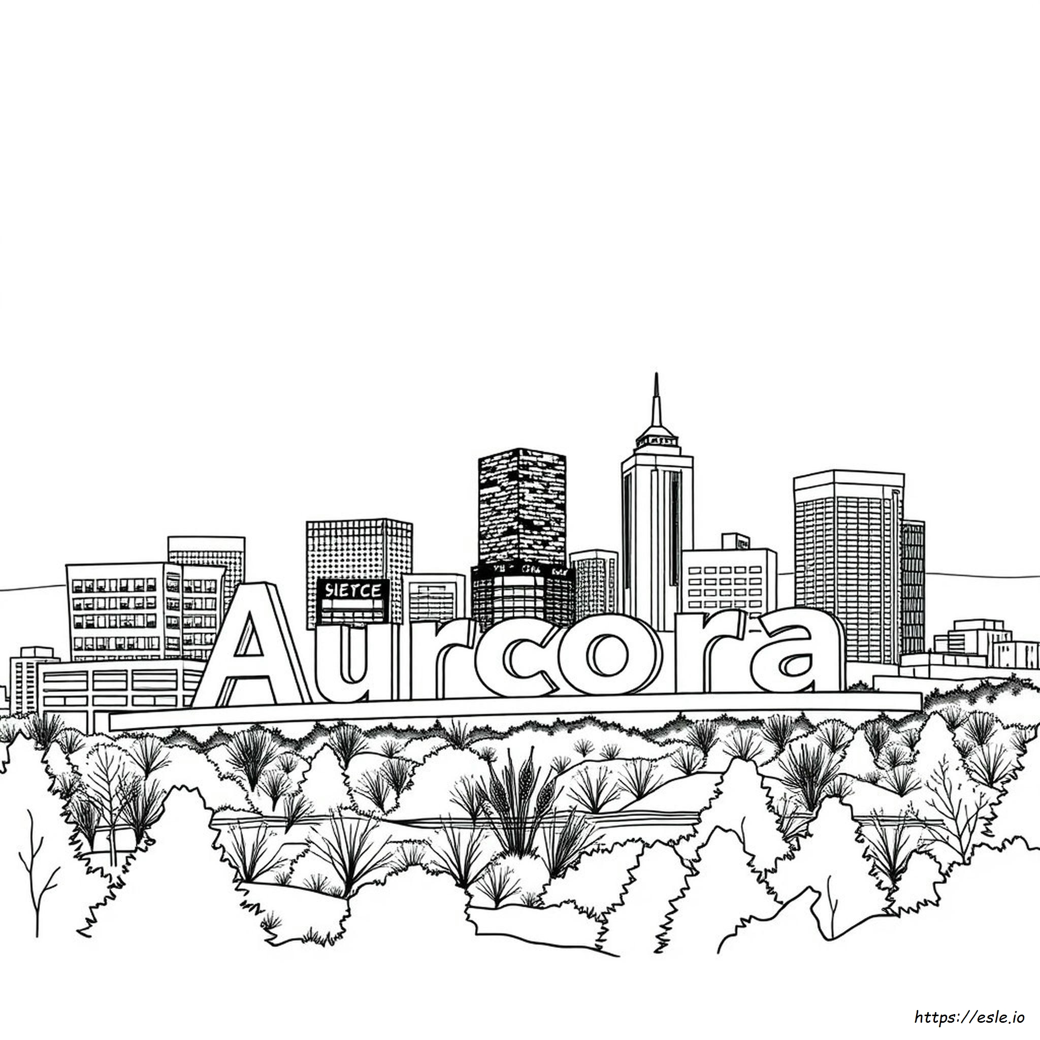 Aurora Colorado Witte Gids Telefoonboek kleurplaat