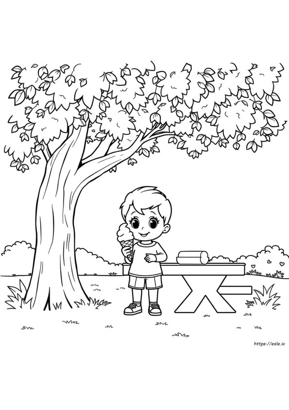 Preschool Ice Cream Coloring Pages