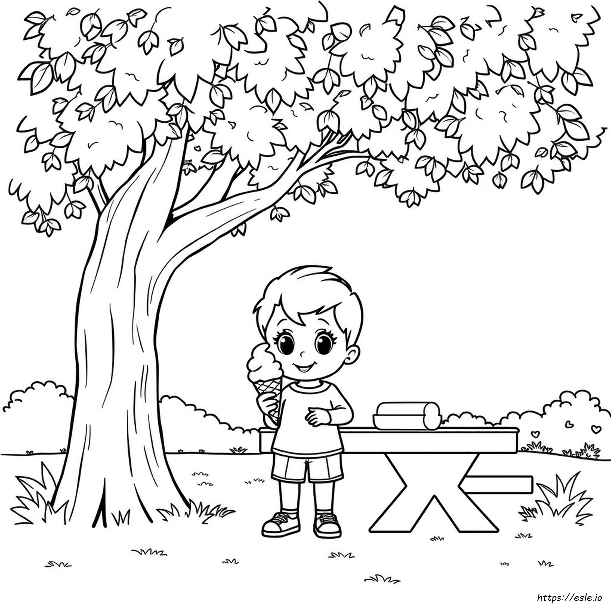 Preschool Ice Cream Coloring Pages