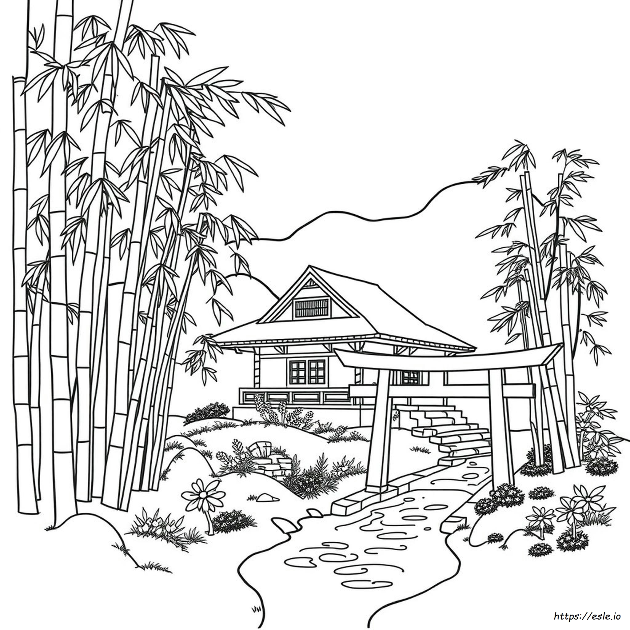 Japanse Landschap Kleurplaten kleurplaat