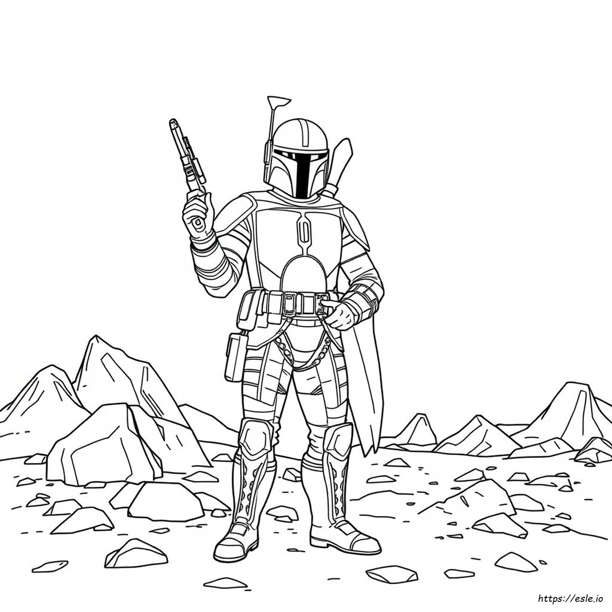 Jango Fett Coloring Sheet