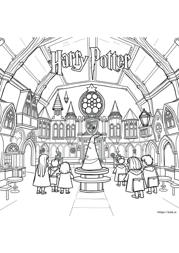 Harry Potter Yazdırılabilir Boyama Sayfaları