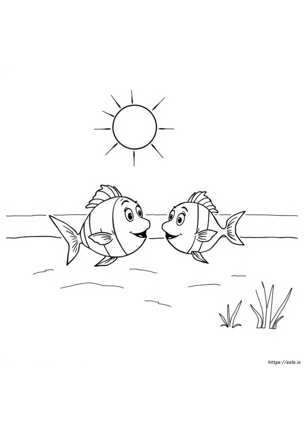 Dr Seuss Coloring Pages One Fish Two Fish