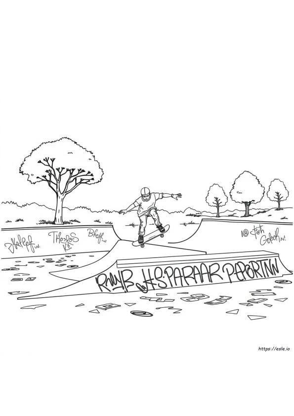 Skateboard Coloring Pages To Print