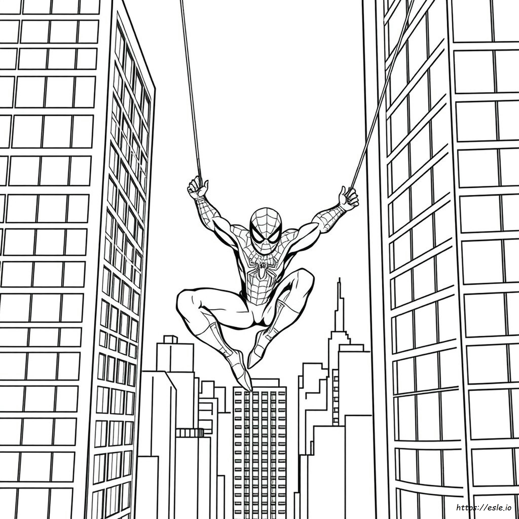 Easy Spiderman Coloring Pages Pdf