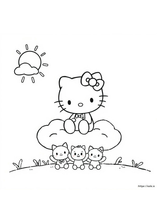 Hello Kitty Y Sus Amigos Para Colorear