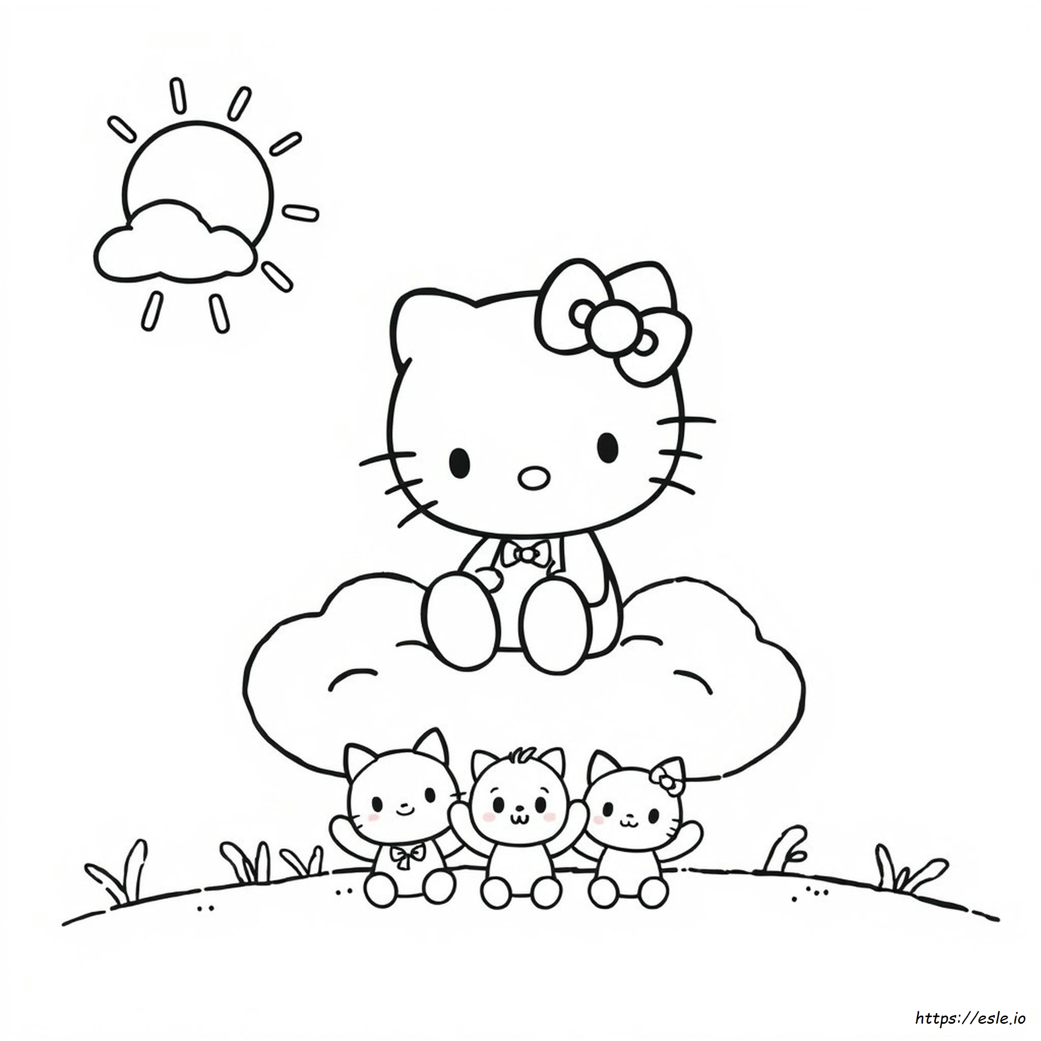 Hello Kitty And Friends Colouring