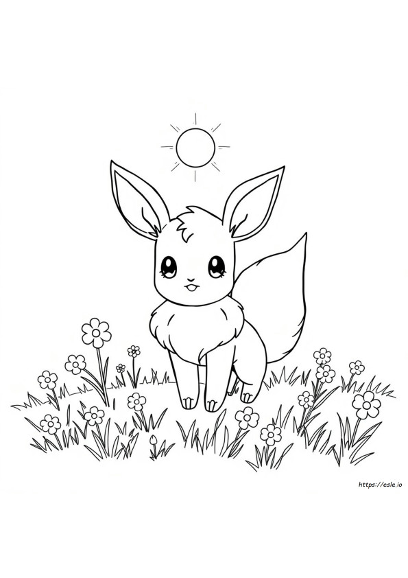 Cute Eevee Coloring Pages