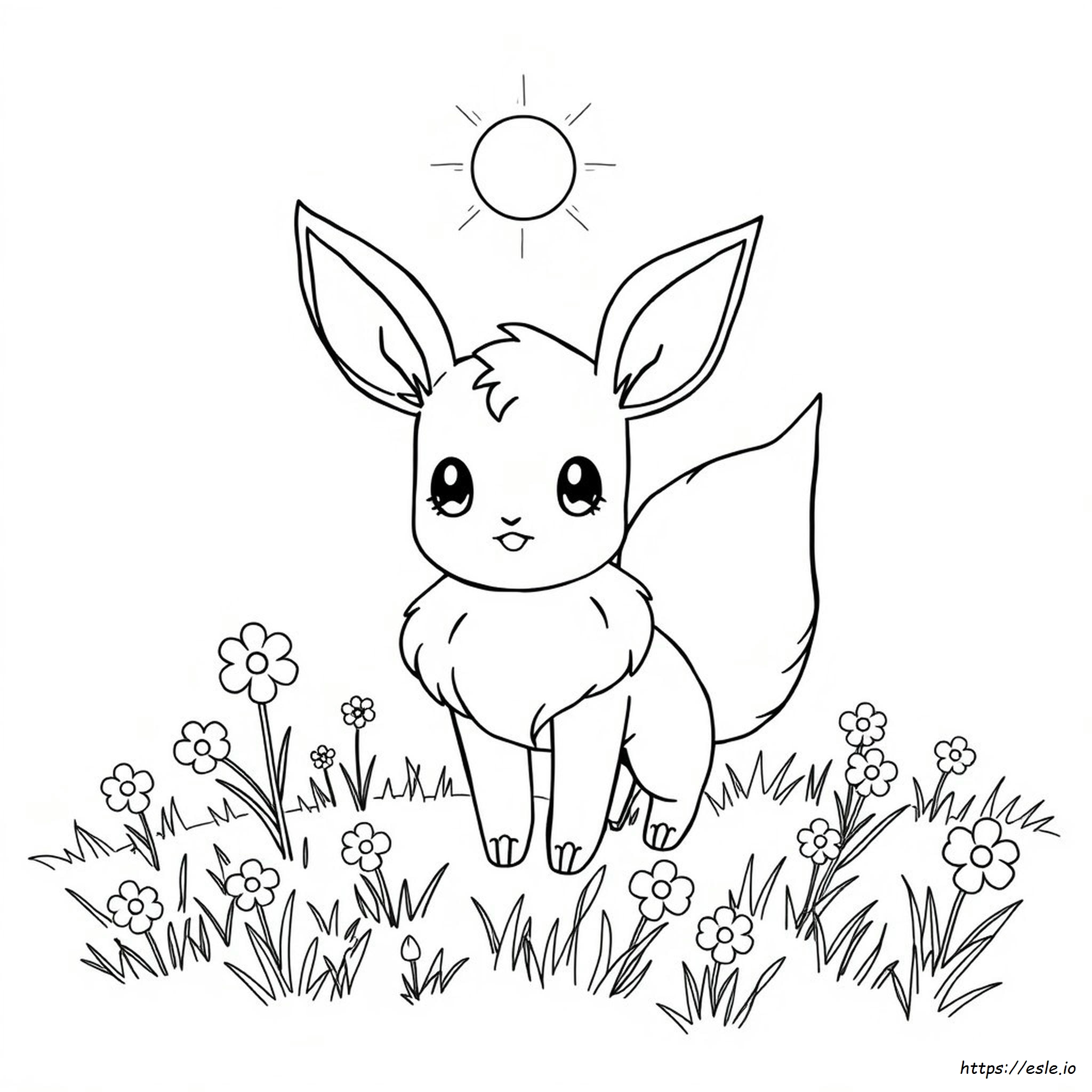 Cute Eevee Coloring Pages