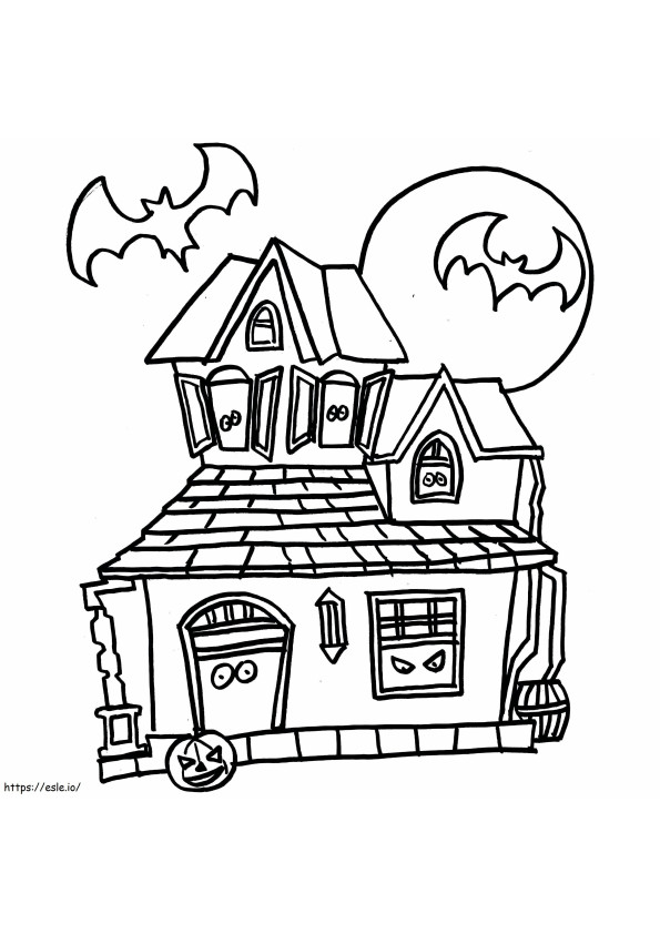 Headquarters Haunted House Image coloring page