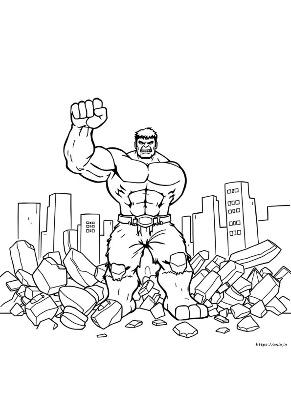 Coloring Pages The Hulk