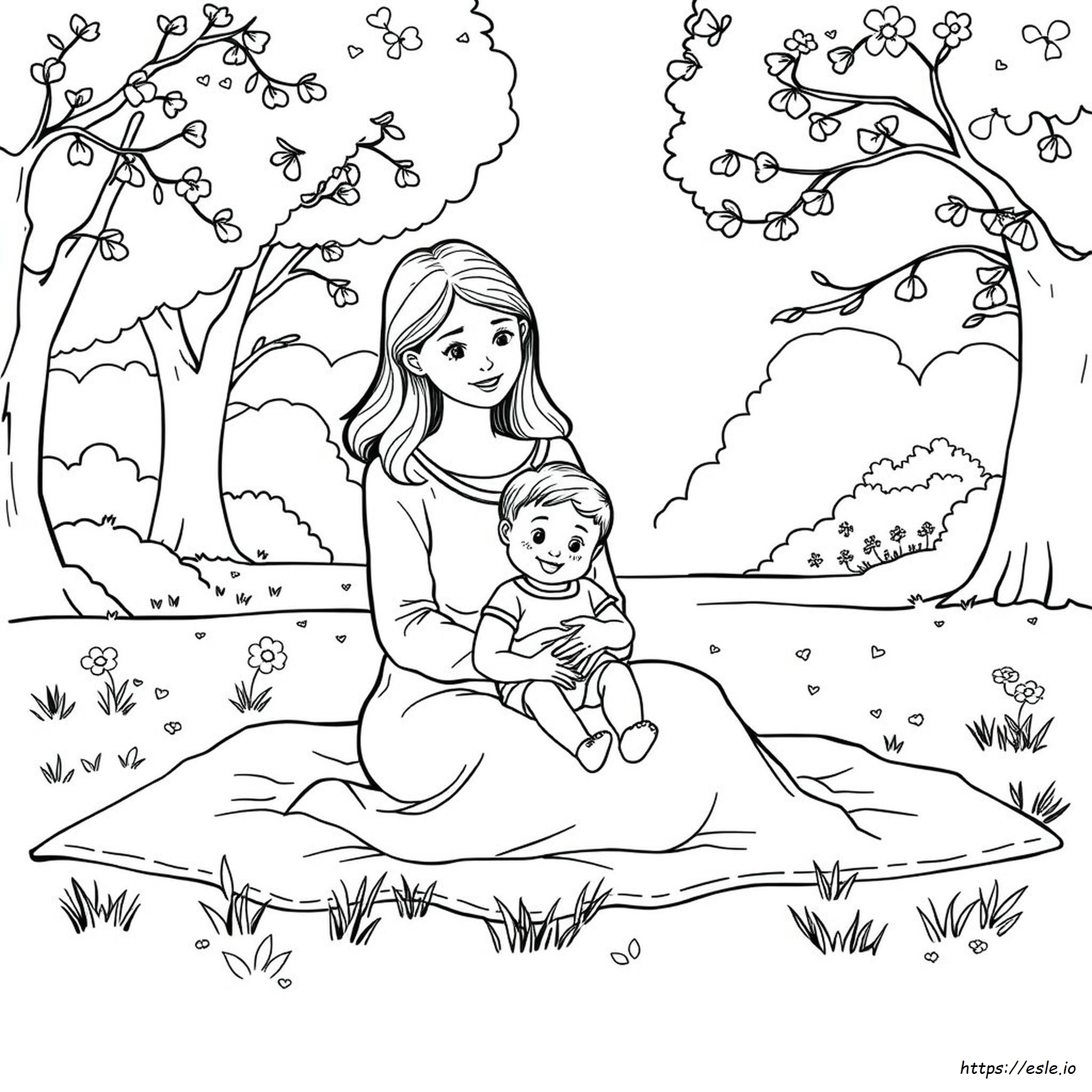 Coloriages Maman