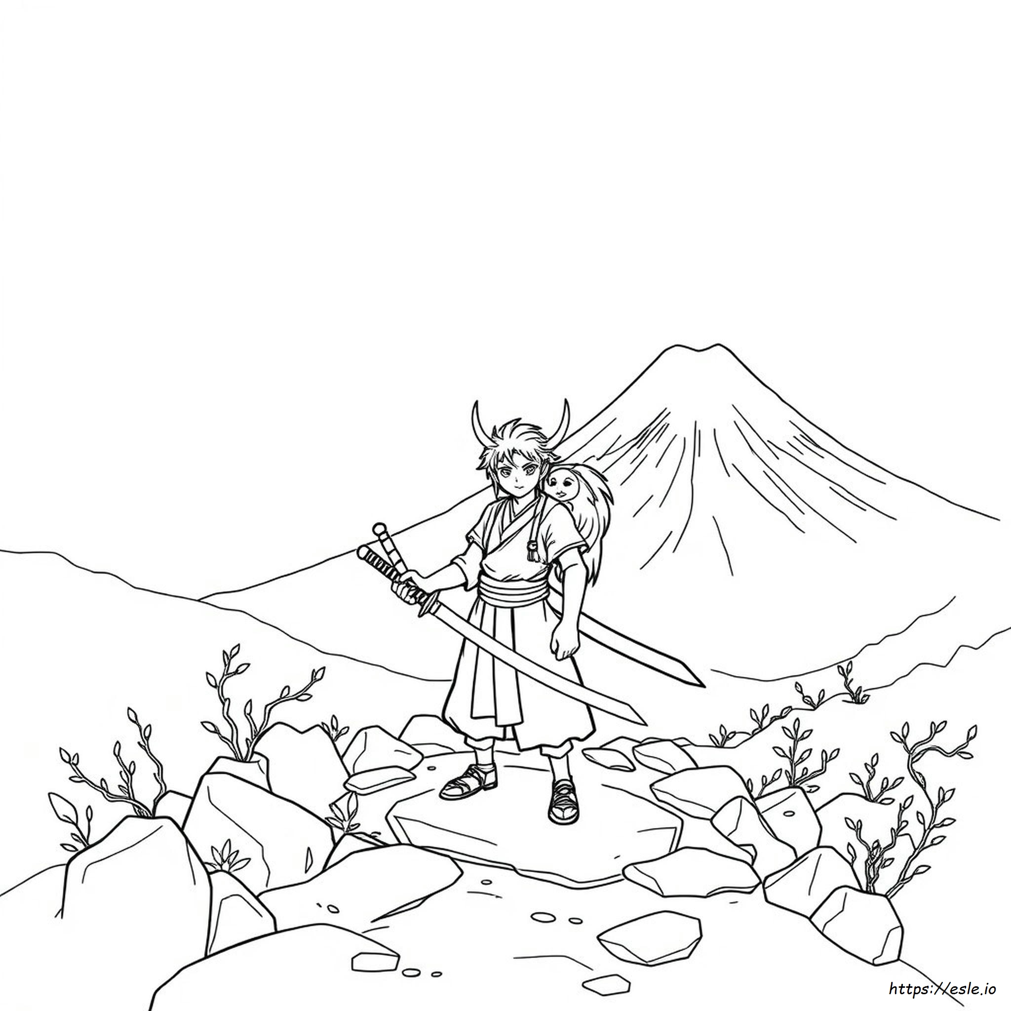 Tanjiro Demon Slayer Coloring Pages