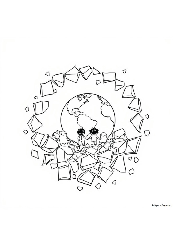Coloriages Terminés Du Cahier De Coloriage Monde Fragile