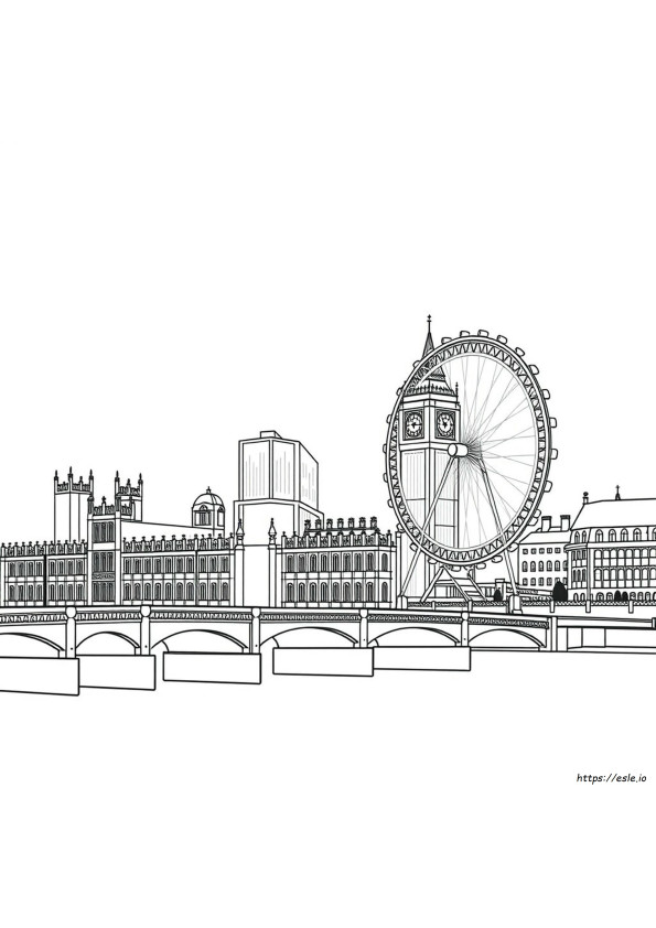 Coloriage Londres
