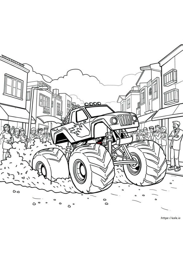 Toro Loco Monster Truck Kolorowanka
