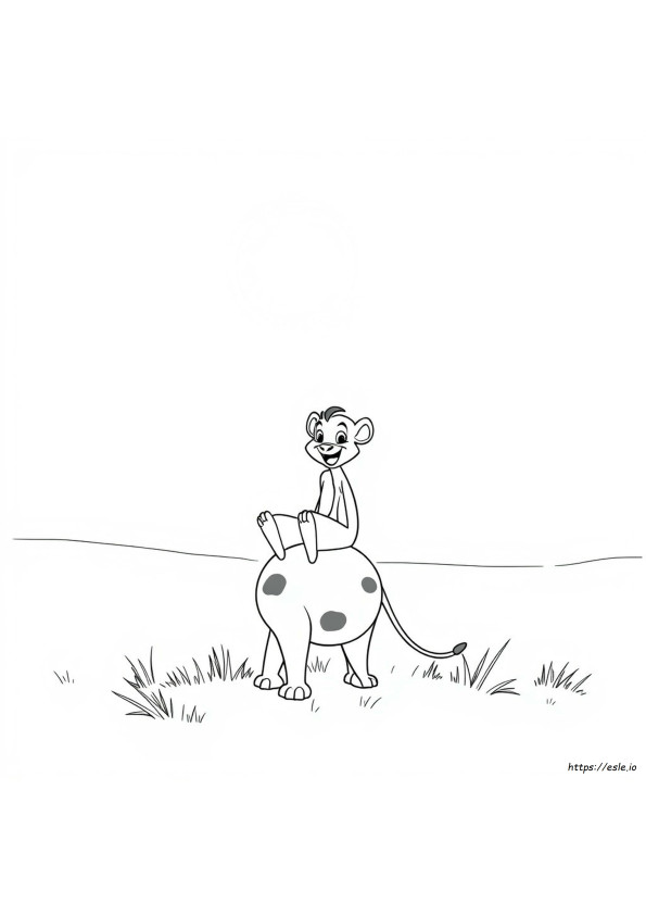 Einfache Timon Und Pumbaa Ausmalbilder