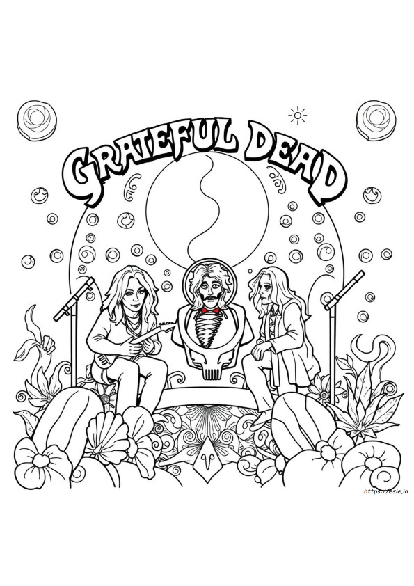 Kolorowanki Dla Dorosłych Grateful Dead