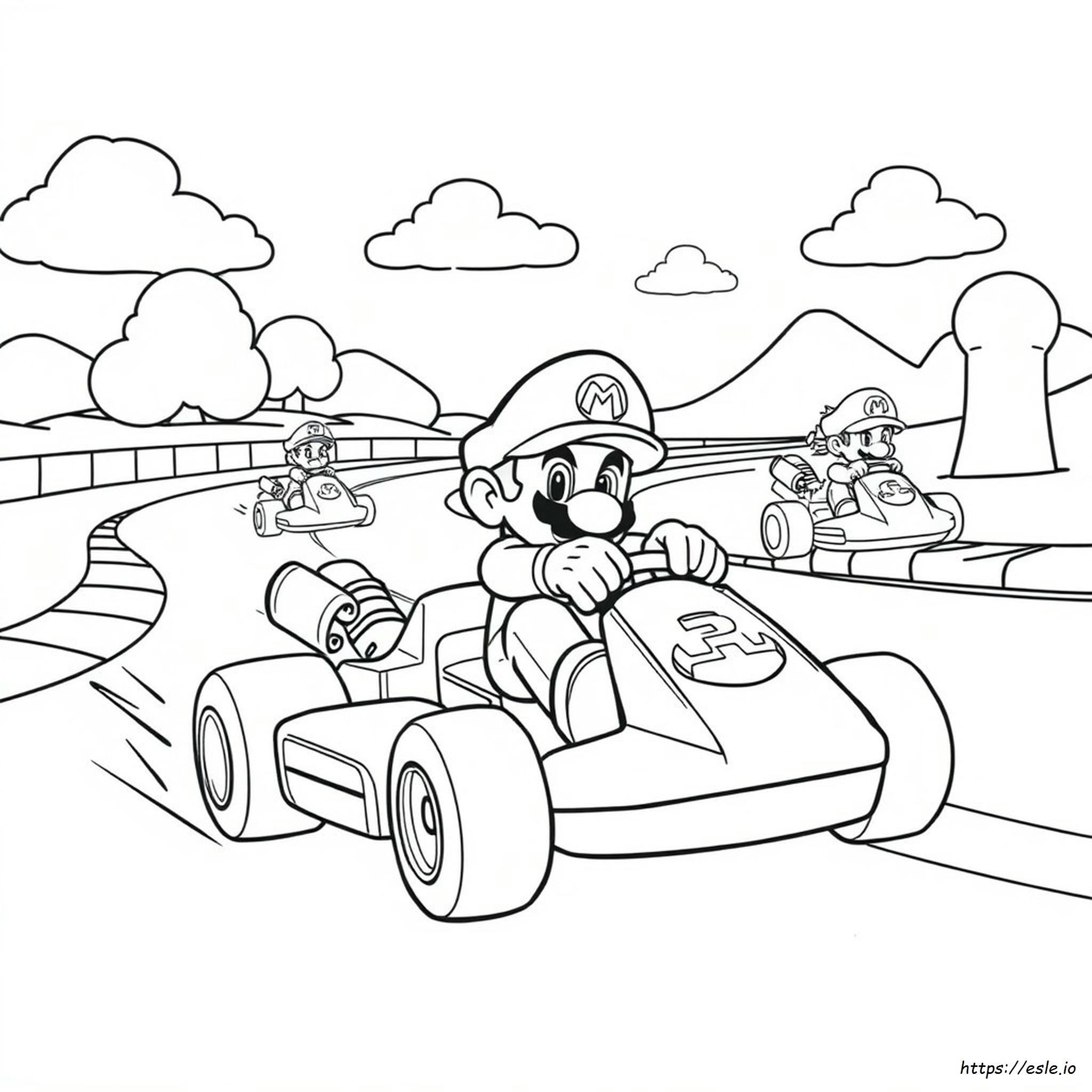 Mario Kart: Disegni Da Colorare Gratuiti