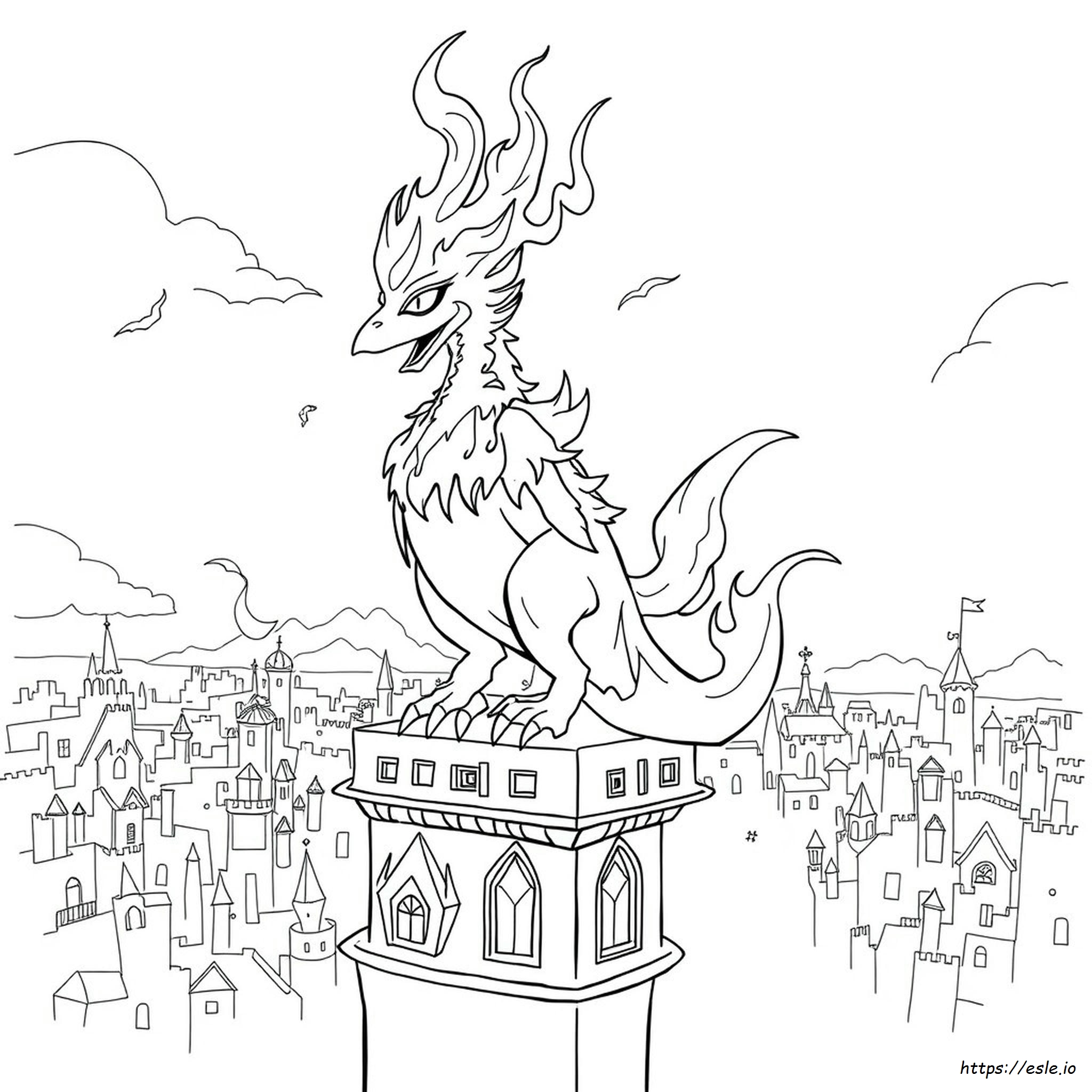 Calcifer Kleurplaat kleurplaat