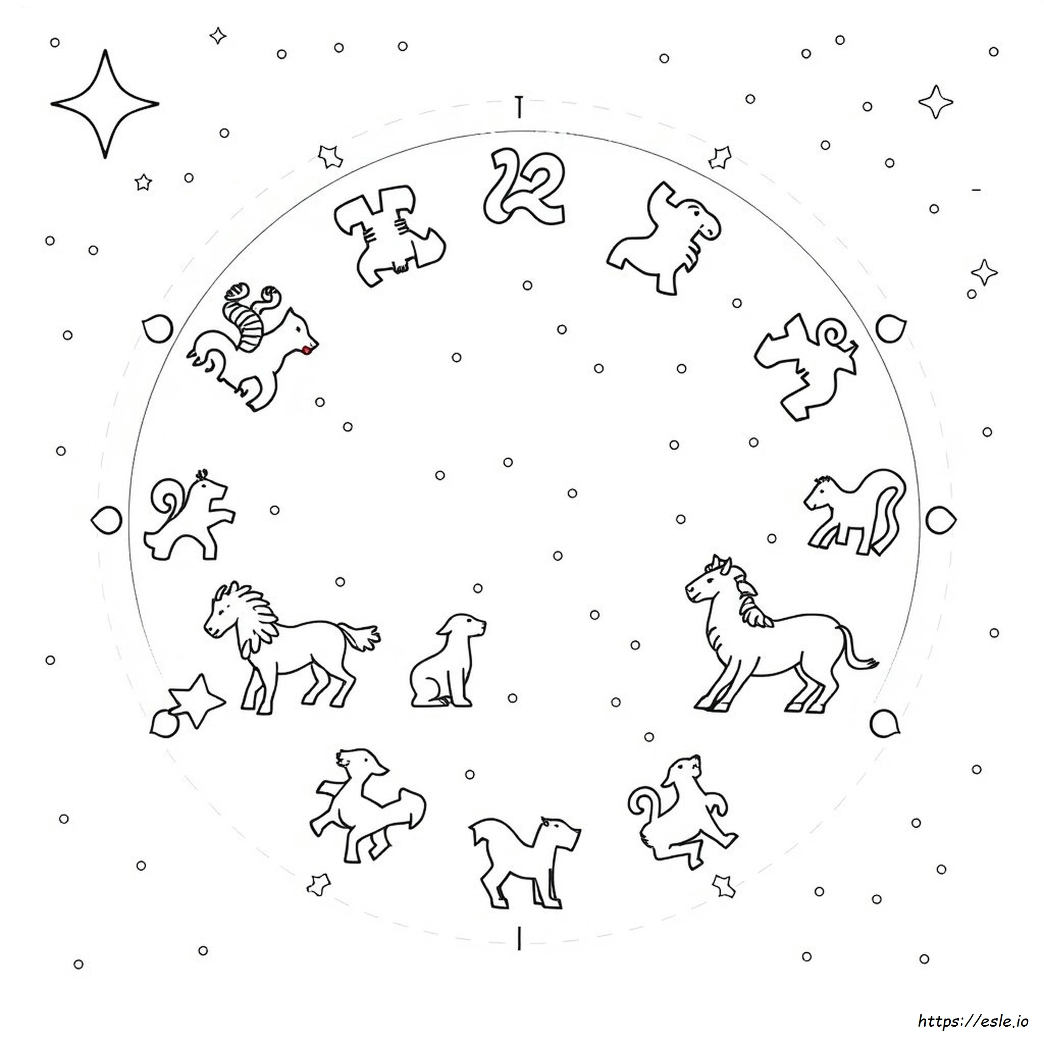 Zodiac Coloring Book