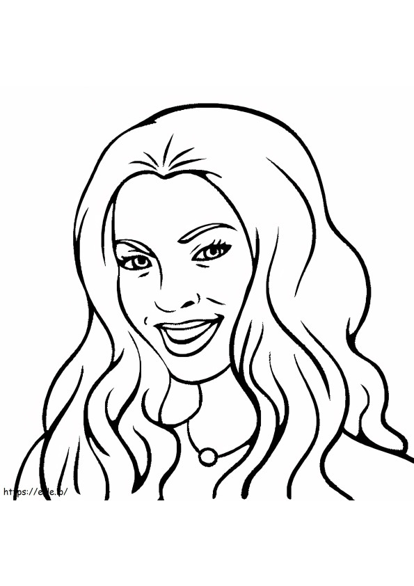 Coloriage  Beyoncé à imprimer dessin
