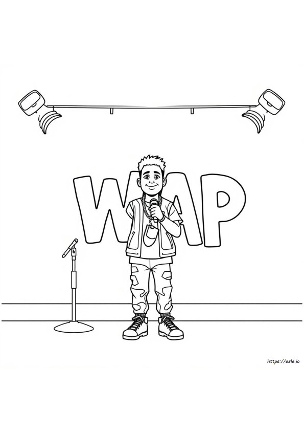 Nle Choppa Coloring Page