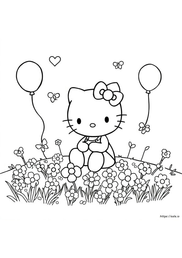 Hello Kitty Para Colorear Gratis