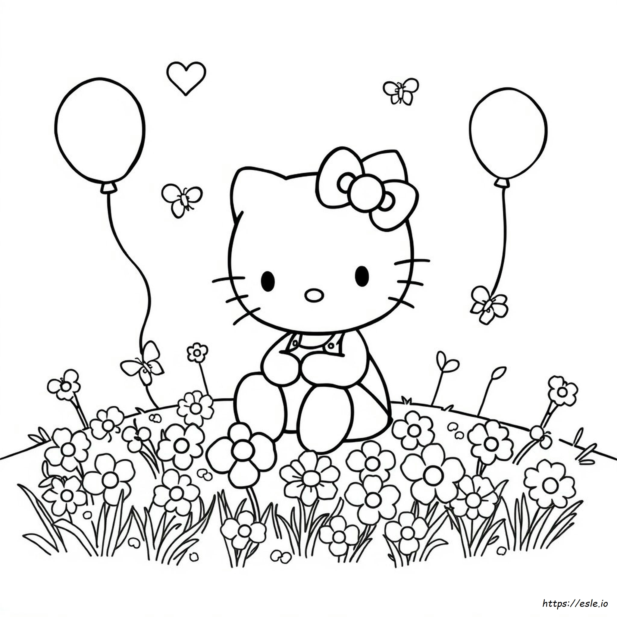 Hello Kitty Free Colouring Pages