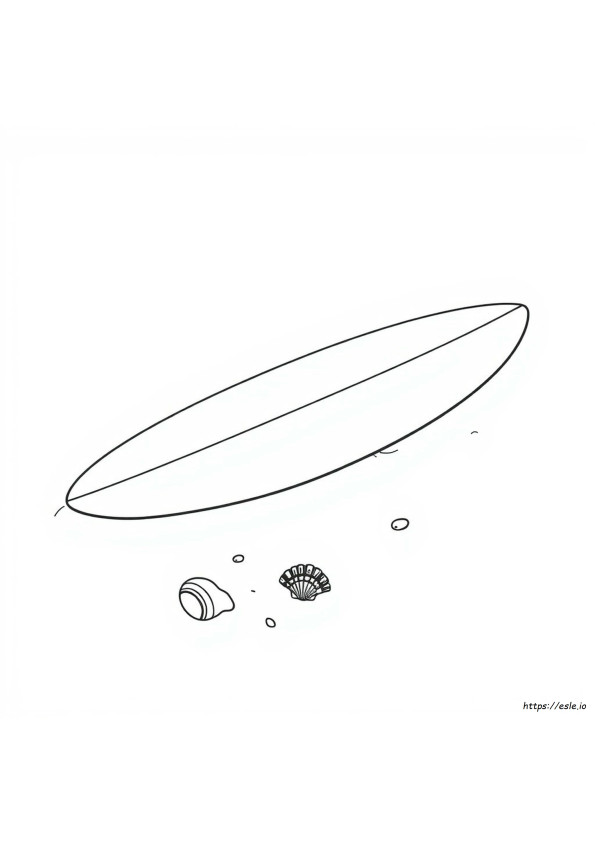 Tavola Da Surf Contorno Da Colorare