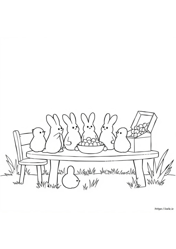 Peeps Para Colorear