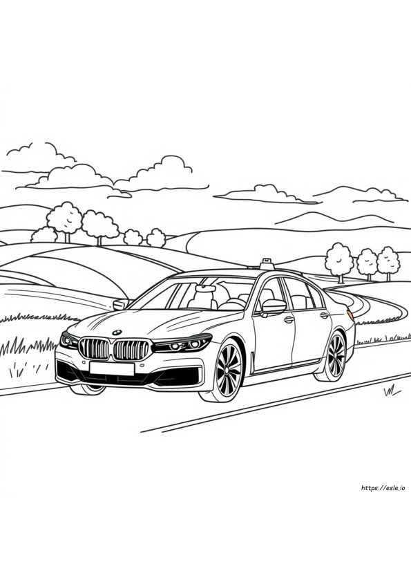 7 Series Bmw Coloring Pages