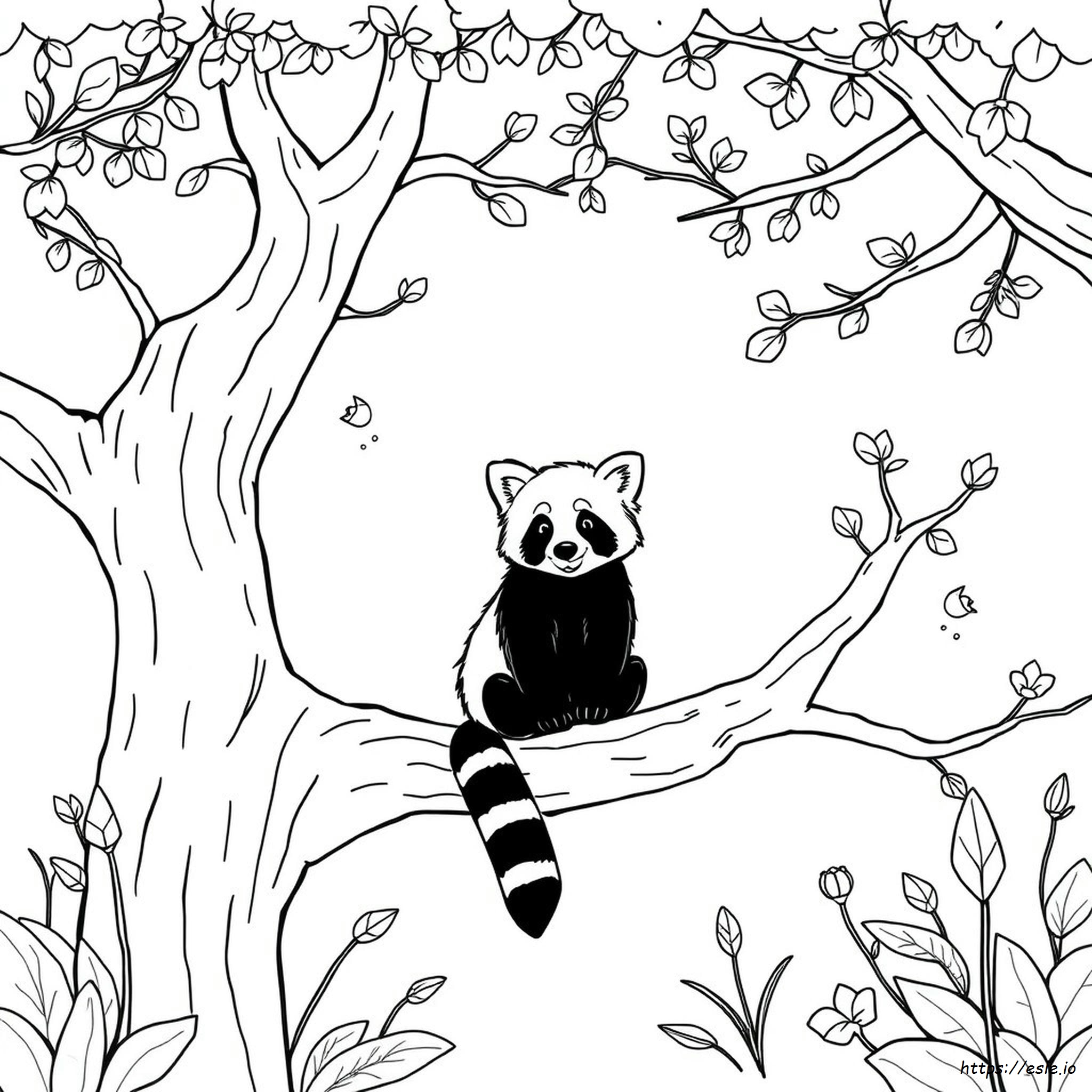 Red Panda Coloring Page Disney