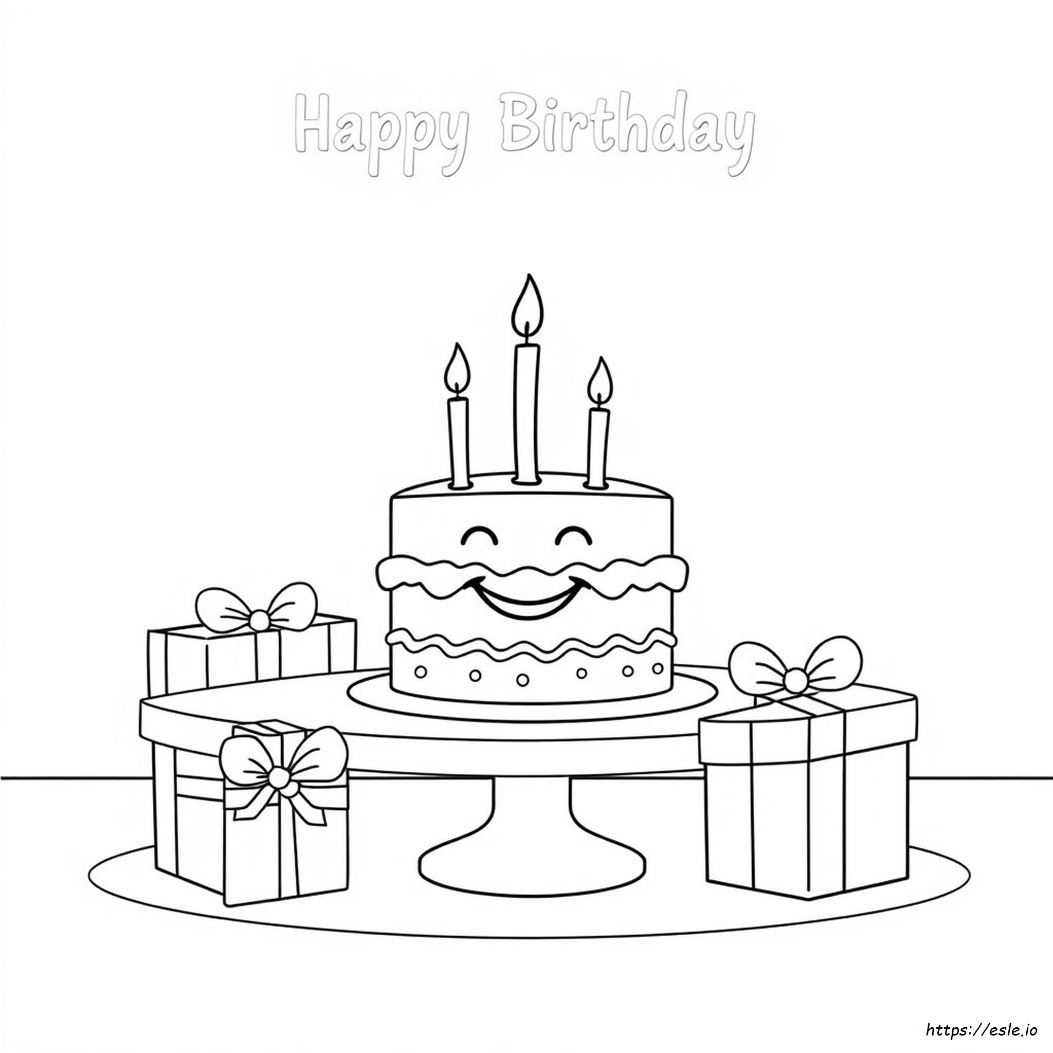 Birthday Card Printable Coloring