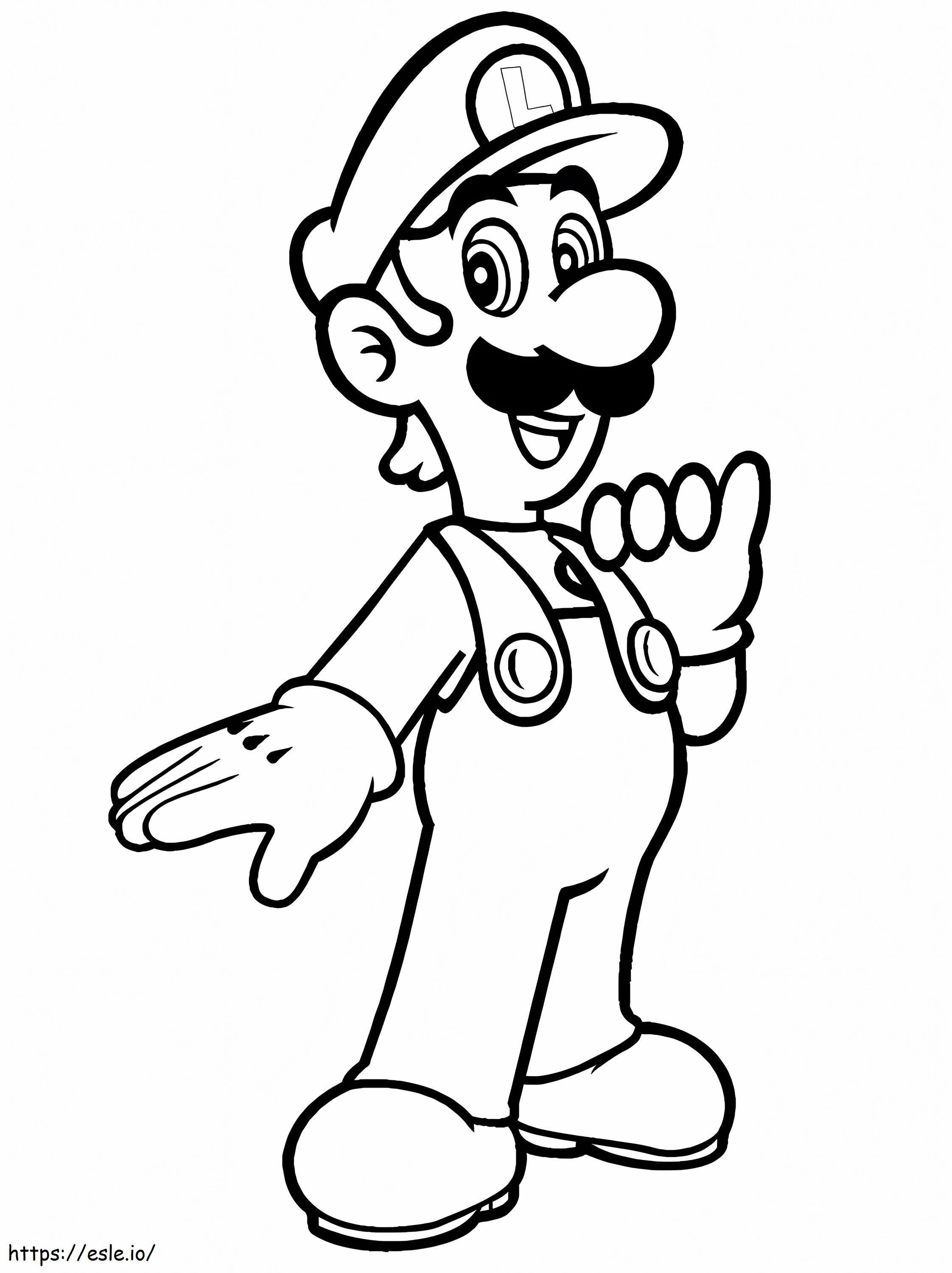 Louis De Super Mario 1 kolorowanka