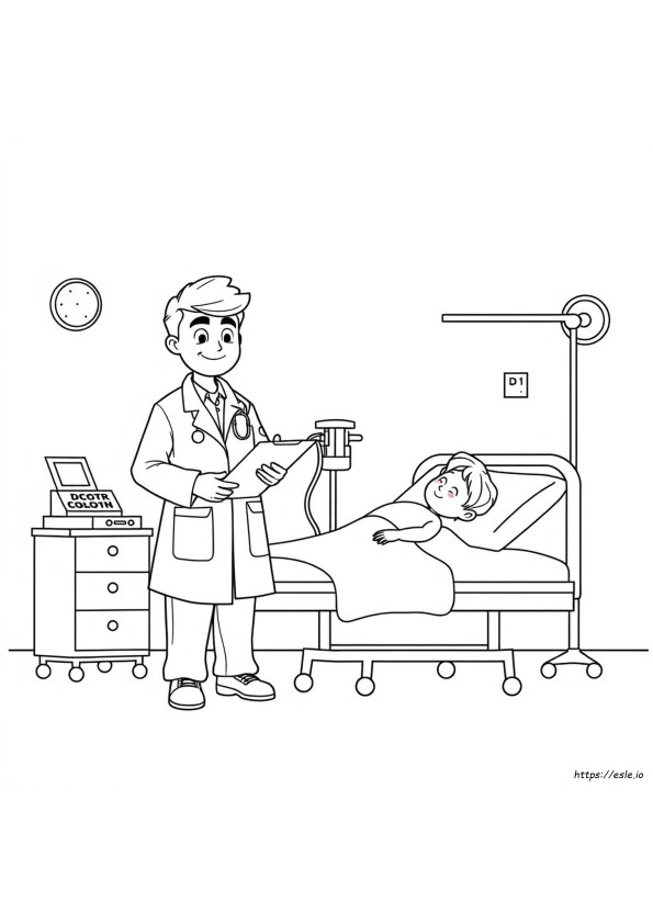 Coloriage Docteur