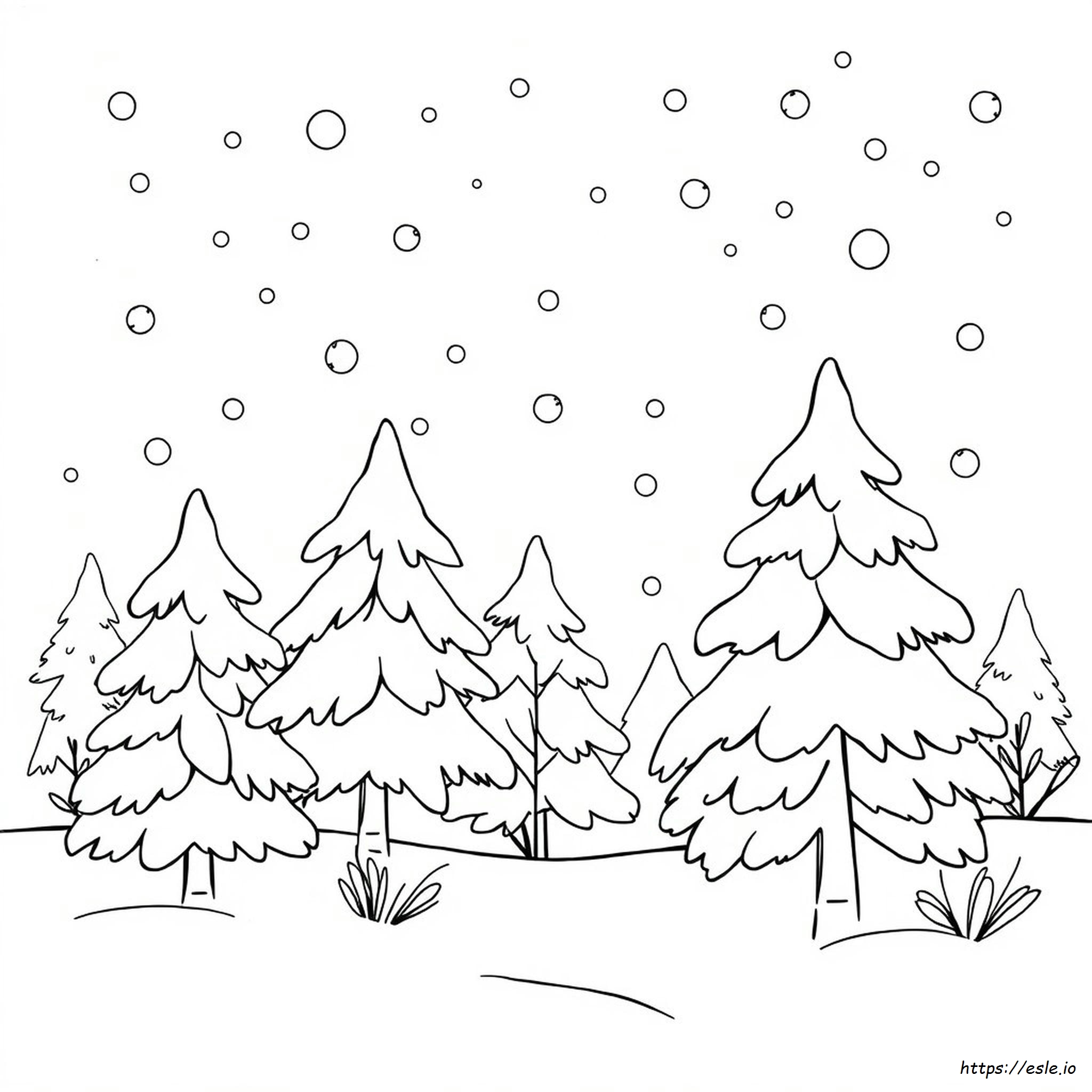 Snowy Colouring Pages