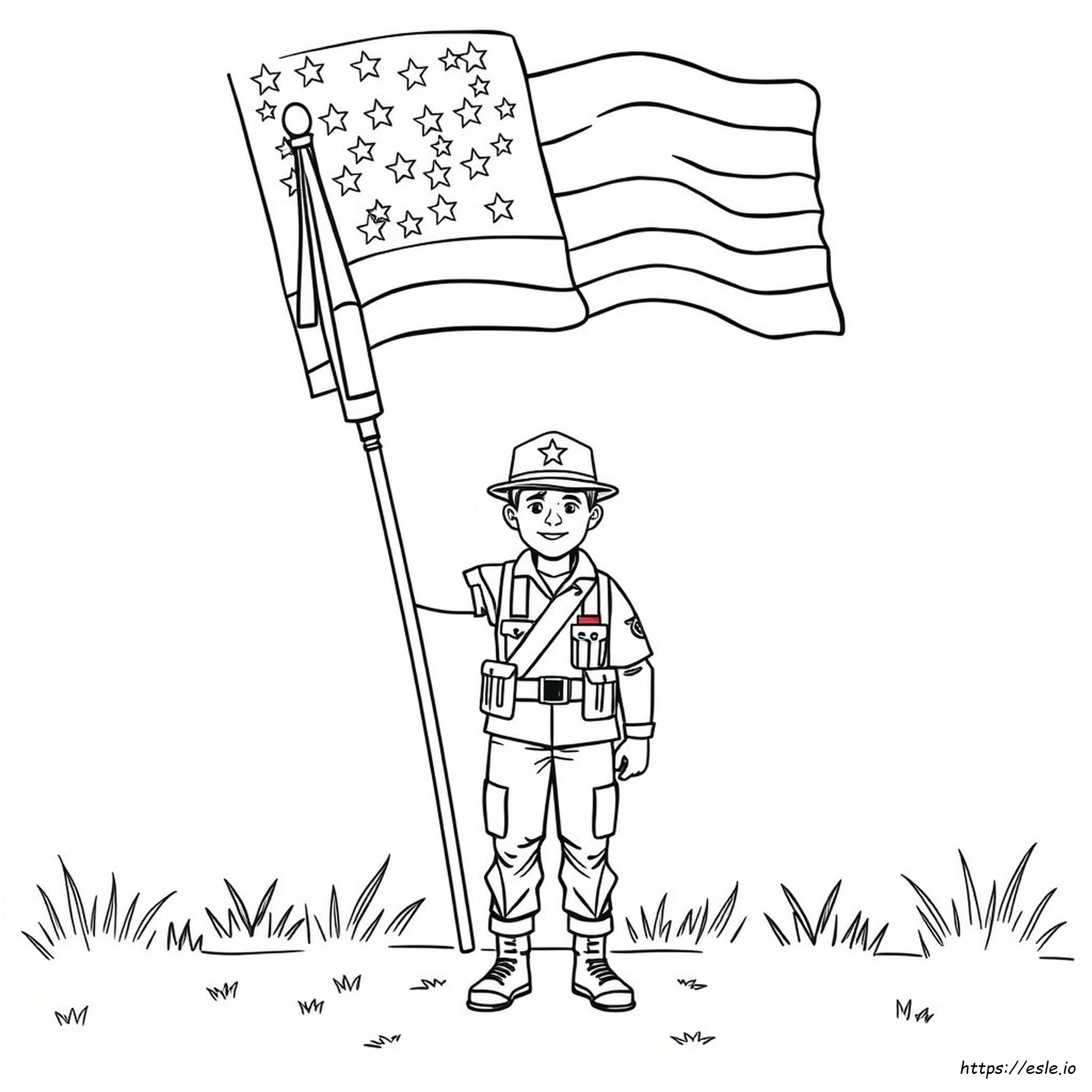 Veterans Coloring Pages Free