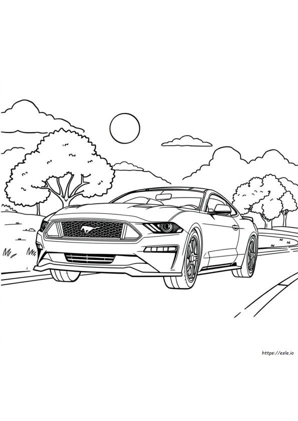 Mustang Ausmalbilder