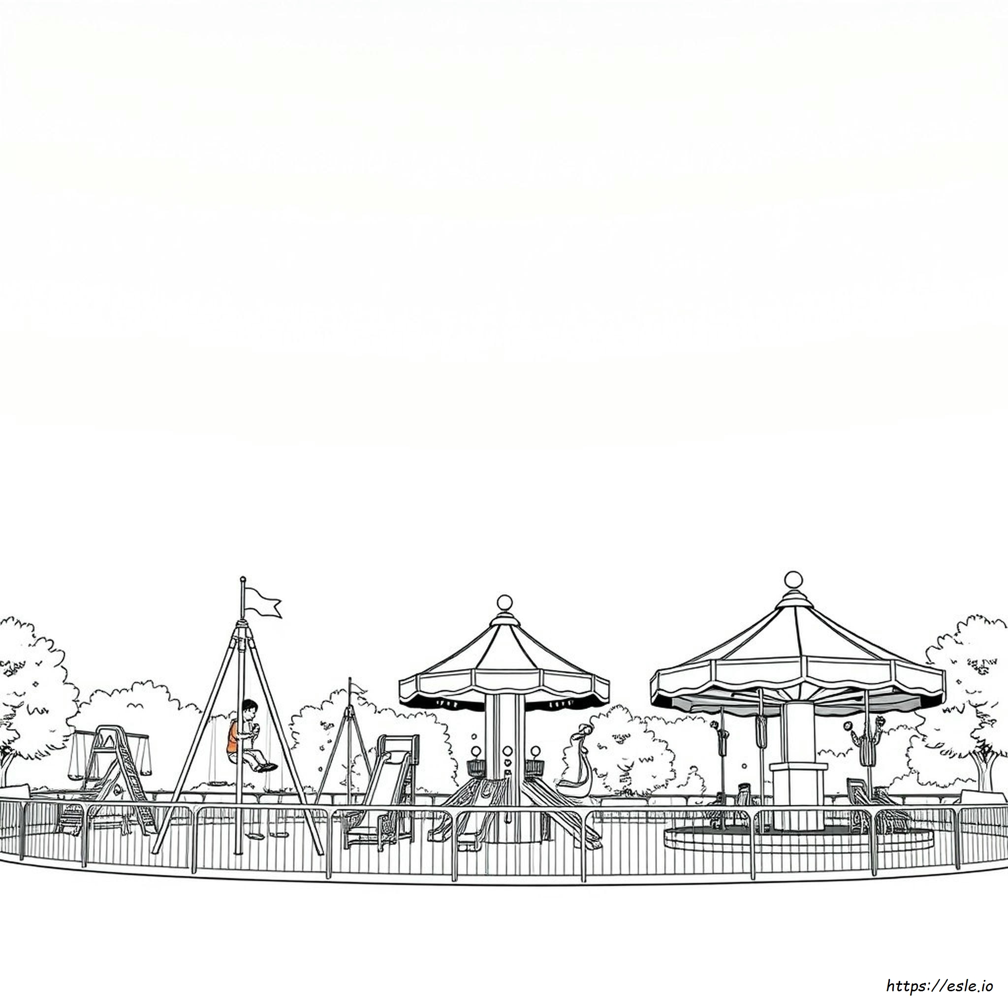 Free Amusement Park Coloring Pages
