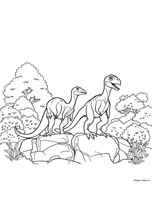 Páginas Para Colorear De Raptor Imprimibles