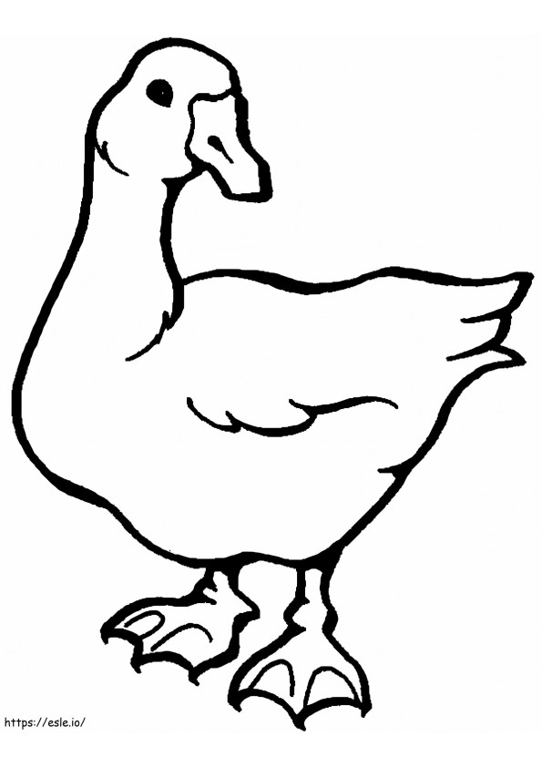 White Goose coloring page