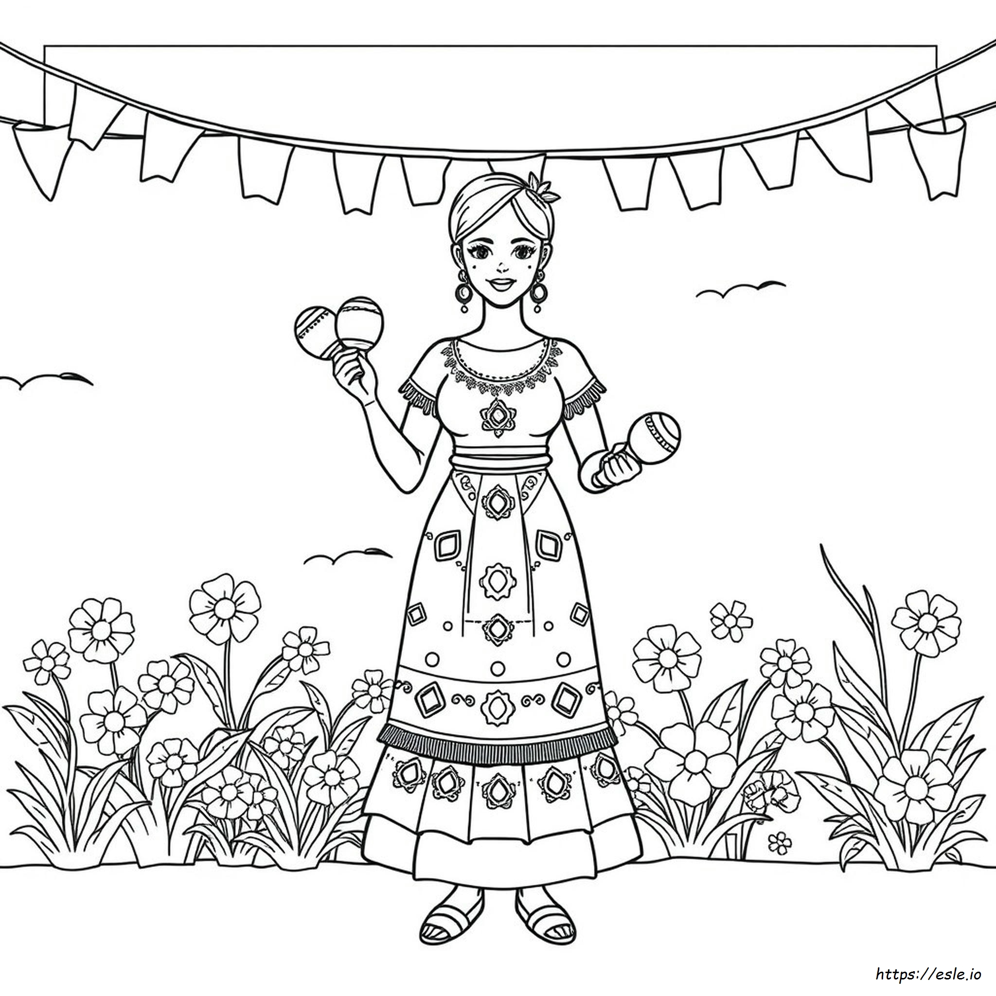 Hispanic Heritage Month Coloring Pages Pdf