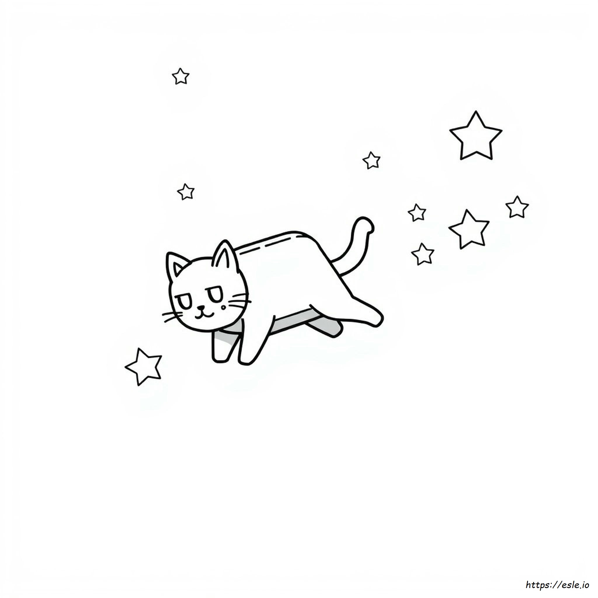 Nyan Cat Carino Da Colorare