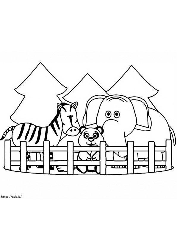 Zoo Animals To Print coloring page