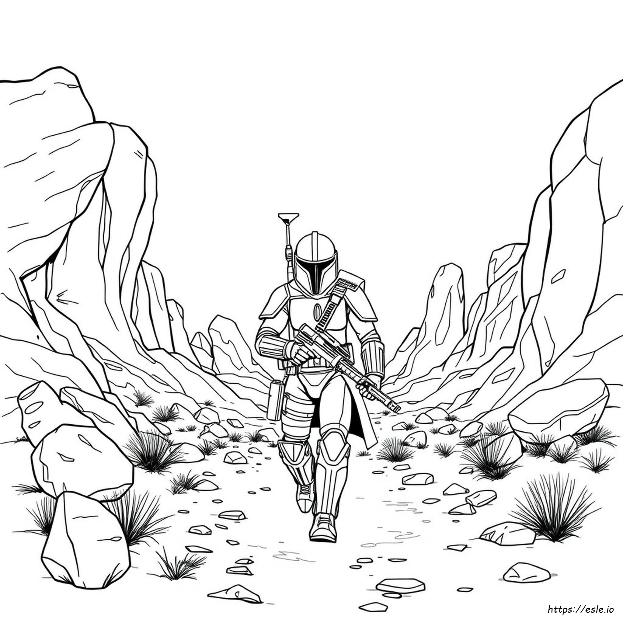 Mandolorian Coloring Pages