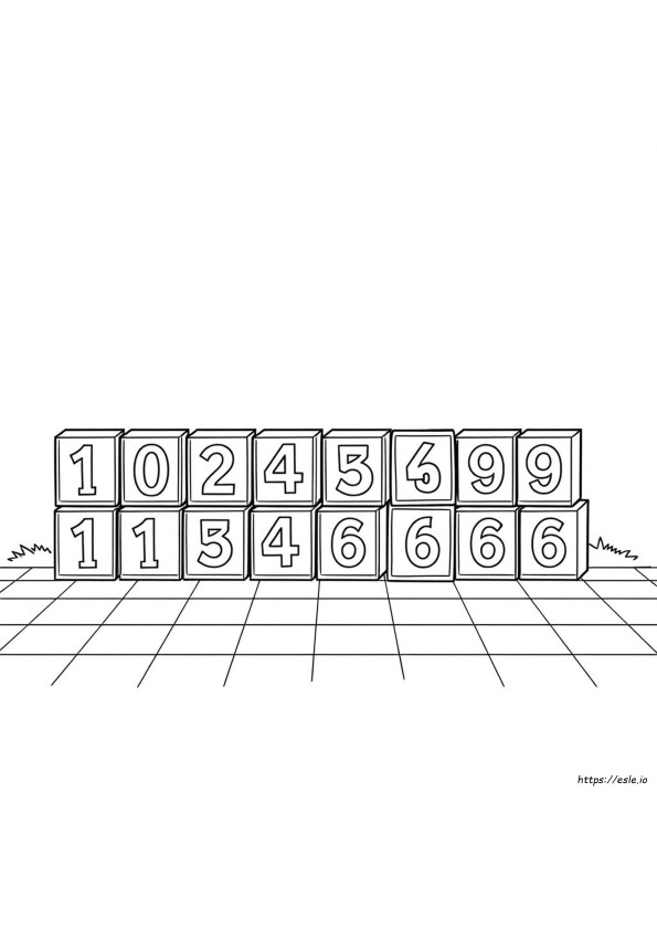 Numberblocks 15 Disegni Da Colorare