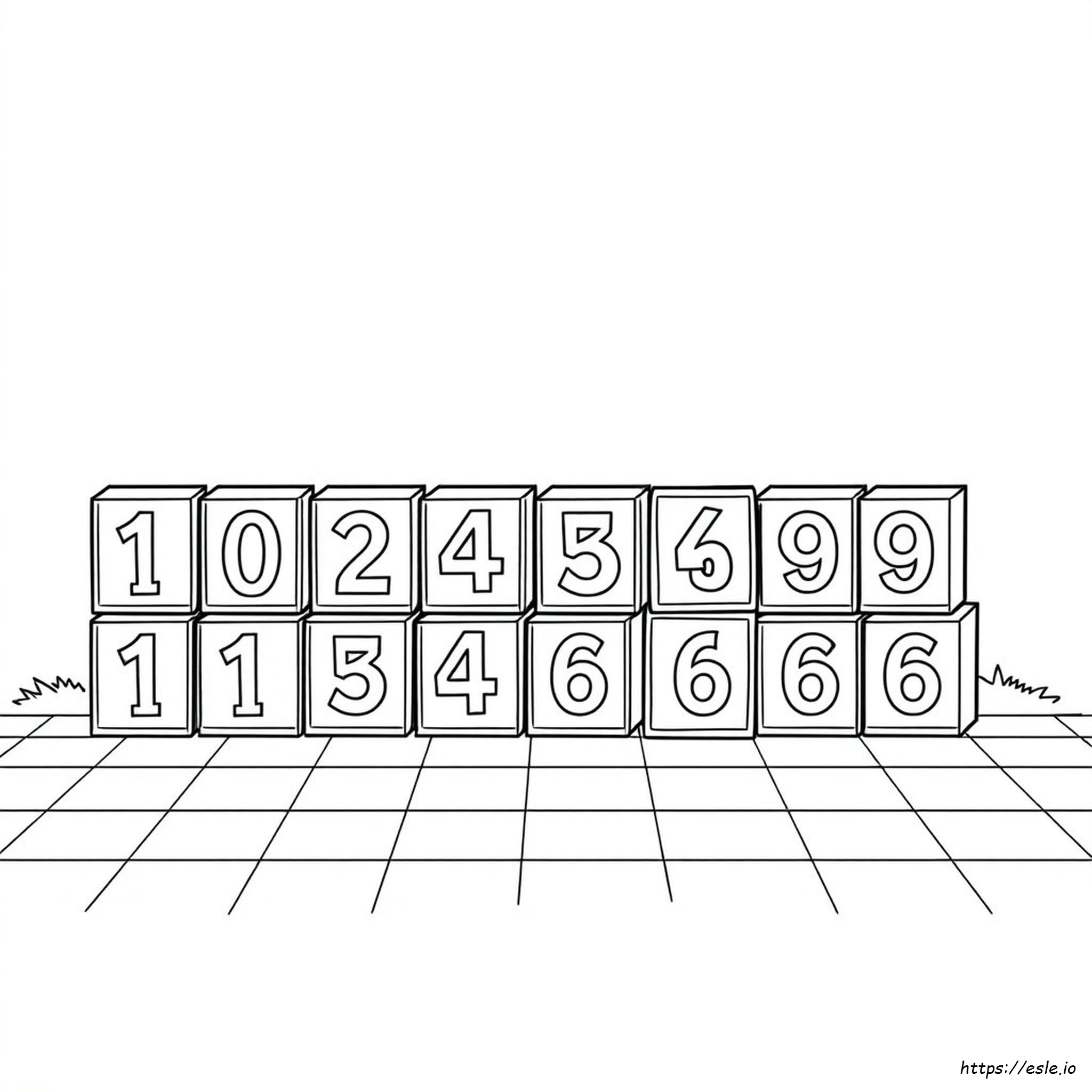 Numberblocks 15 Disegni Da Colorare